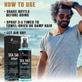 thumbnail image 2 of Vaporisateur au Sel de Mer pour Cheveux Hommes - Vaporisateur Texturisant pour Cheveux avec Varech, Aloe Vera & Extrait d'Algues Rouges - Vaporisateur de Surf - Volume & Texture - 260ml Spra, 2 of 5