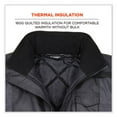 thumbnail image 4 of GloWear 8377EV Non-Certified Hi-Vis Quilted Bomber Jacket, Black, 3X-Large, 4 of 6