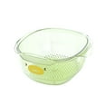 thumbnail image 4 of Colador de cocina, cuenco resistente y multifuncional para limpiar frutas y alimentos. verde grande, 4 of 9
