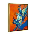 thumbnail image 4 of Stupell Industries Modern Rodeo Painting Animals & Insects Painting Gold Floater Framed Art Print Wall Art, 25 x 31, 4 of 10