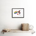 thumbnail image 2 of Jack Russell Gay Pride Art Print Framed Poster Wall Decor 9x7 inch, 2 of 5
