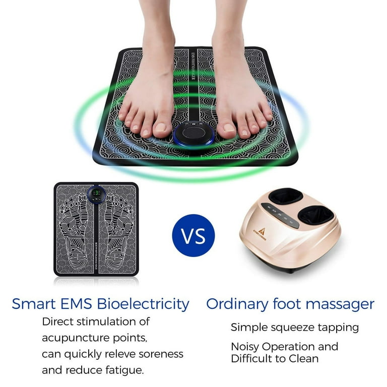 EMS Foot Massager Mat,Foot Stimulator Massager Pad–Improved Circulation and  Pain Plantar Fasciitis R…See more EMS Foot Massager Mat,Foot Stimulator