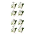 thumbnail image 2 of Qarigey Flores artificiales para bodas - Romance a un día especial Novia Fácil de usar Amplia aplicación premium Blanco leche Corsage ramillete blanco como la leche Cuerpo 2Conjunto, 2 of 6
