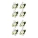 thumbnail image 1 of Minnieouse Sueño de novia Ramo de flores artificiales con un toque de elegancia de flores artificiales Boda Fácil de usar Ramillete de ramillete ramillete blanco como la leche Cuerpo 2Conjunto, 1 of 6