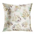 thumbnail image 1 of BOSDECO Abstract Whimsical Flourish Colorful Doodles Pattern on Light Flowers and Leaves Accent Autumn Beauty Pillowcase Pillow Cover Cushion Case 16x16 inch, 1 of 1