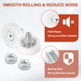 thumbnail image 3 of Uxcell Drawer Rollers Nylon Cabinet Drawer Pulley Replacement Wheels Bearing 25mm Drawer Positioning Roller Guides with Nuts Pack of 6, 3 of 6