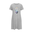 thumbnail image 5 of WJHWSX Nightgowns for Women,Womens Nightgown,Comfort Fit,Moisture Wicking,Printed,Gray,XL, 5 of 5