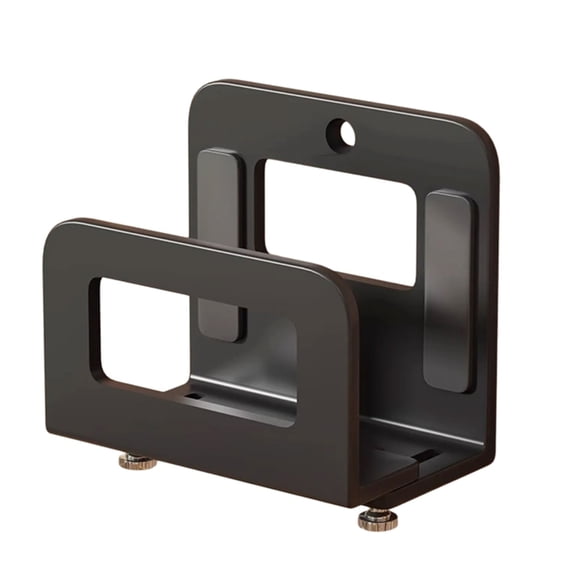Misright Router Wall Mount Organizers Adhesive Backed Steel Rack For Modem Box Compact Space Optimization
