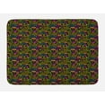 thumbnail image 1 of Forest Bath Mat, Hedgehog Worms Plants Leaves Cherry Strawberry Blueberry Pastel, Plush Bathroom Decor Mat with Non Slip Backing, 29.5" X 17.5", Multicolor, by Ambesonne, 1 of 2