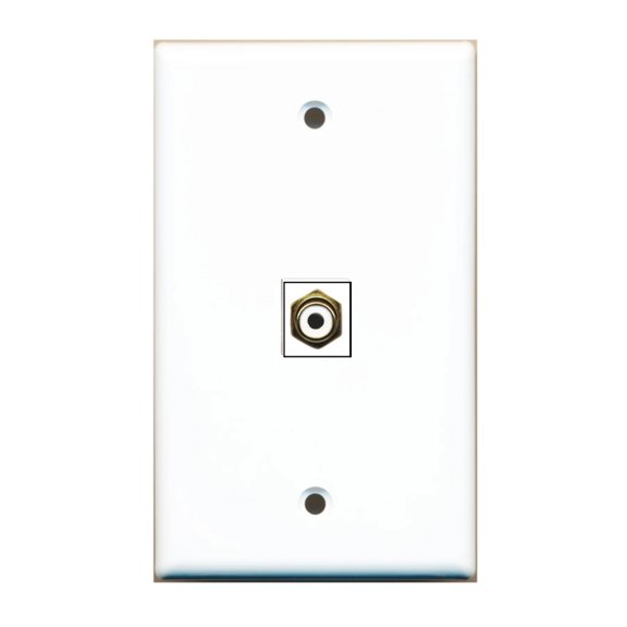 Ultra Spec Cables Custom Wall Plate with 1 Keystone Port