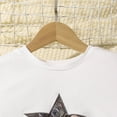 thumbnail image 6 of Utlike Girls Outfits 2 Pcs Kids Clothing Set Toddler Clothes Figure & Star Print Short Sleeve Top + Camo Print Pants Set Regular Fit Matching Sets Size 10 Years-11 Years, 6 of 9
