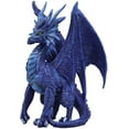 thumbnail image 2 of Ruth Thompson Fantasy Blue Check Mate Dragon With Majestic Horns Statue 9" Tall, 2 of 6