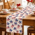 thumbnail image 5 of American Flag Table Runner 72 Inches, 250 Anniversary Freedom Veteran Day Ribbon Bed Runner Dresser Scarves Tabletop for Indoor Outdoor Parties/Ceremony/Banquet, 14" x 72", 5 of 9
