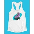 thumbnail image 3 of Skate Shoe Racerback Tank Women -SPIdeals Designs, Female x-Large, 3 of 4