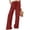 Red, variant on Yuanlook Women Stretch Soft Knit Wide Leg Trousers, Gathered Elastic Waist Casual Tie Detail Convenient Side Pockets Comfort Leisure Pants S-XXL