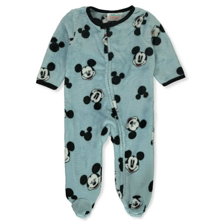 

Disney Mickey Mouse Baby Boys Fleece Footed Coveralls - blue 3 - 6 months (Newborn)