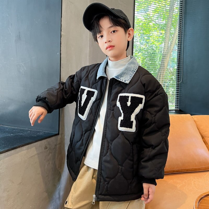 送料無料の通販 Teenage Boys Autumn Winter Cotton Jackets Fashion Denim Kids'Bags&Wallets