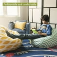 thumbnail image 4 of Majestic Home Goods Small Bean Bag Charlie Gray, 4 of 6