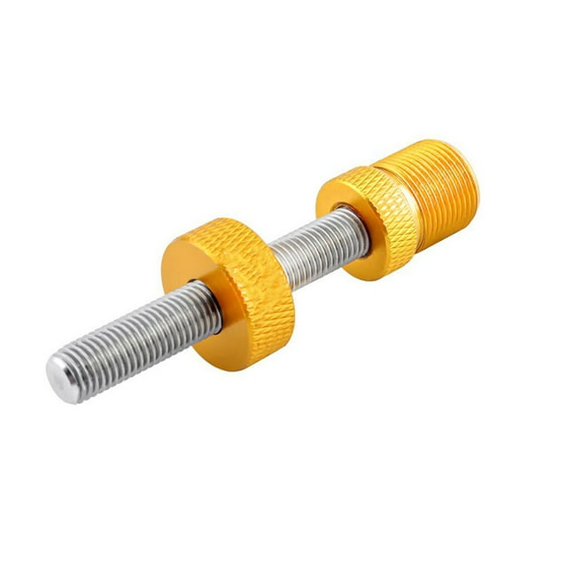 Support de Pédalier de Vélo Tige Auxiliaire Moleté en Acier Inoxydable Trou Carré Réparations Outil Pouces Vis Détachant Cannelures Réparation Clé Or