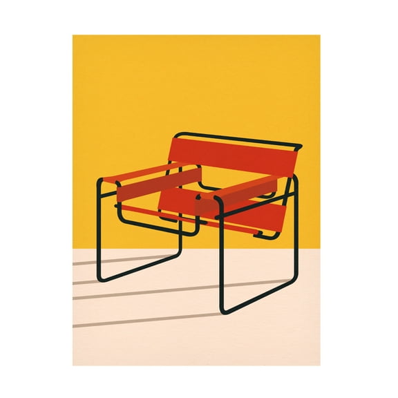 Trademark Fine Art Rosi Feist Wassily Chair Marcel Breuer Canvas Wall Art