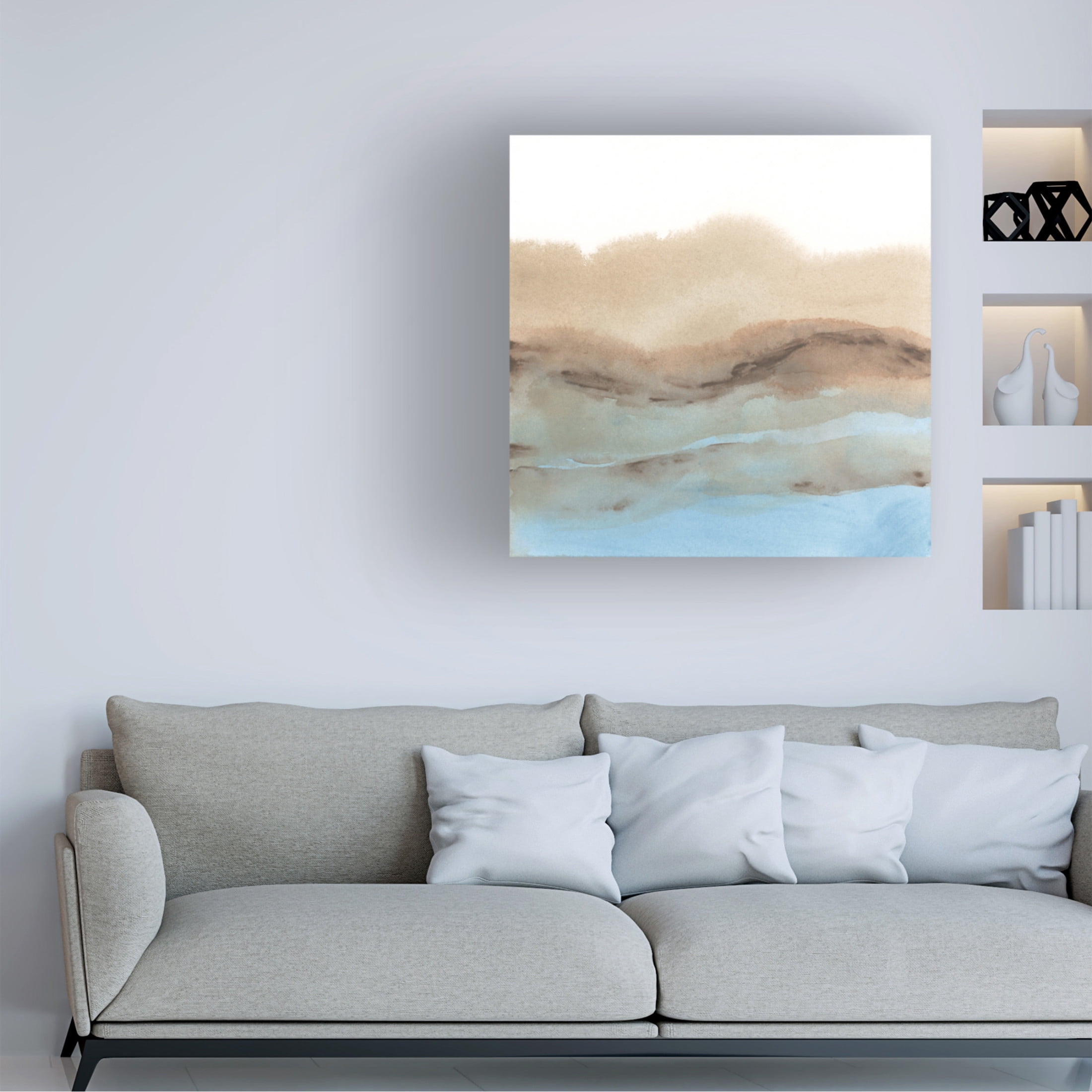 Trademark Fine Art June Erica Vess Wave Strata II Canvas Wall Art