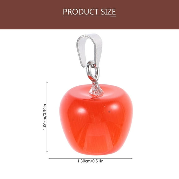 FRCOLOR  4 Pcs Pendants for Necklaces Earring Charms Jewelry Making Red