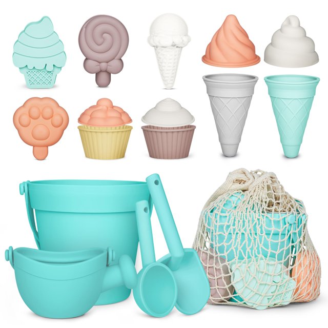 Set de 17 piezas de silicona MarcZero de Beach Toys para niños pequeños