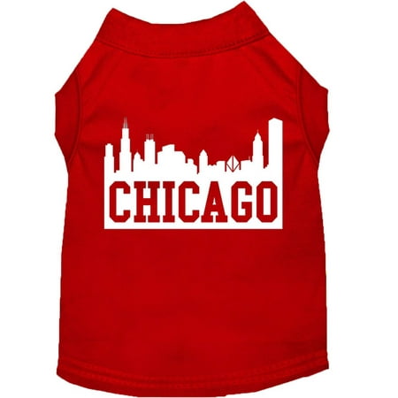 Pet Dog Cat Shirt Screen Printed, "Chicago Skyline"