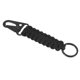 thumbnail image 1 of Llave de paracord Uxcell, clip de llavero trenzado, llaveros de supervivencia en negro, 1 of 6