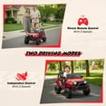 thumbnail image 3 of iRerts 24V Ride on Cars, Powered Ride on Truck Toys with Remote Control, Bluetooth, Music, USB/AUX Ports, LED Light, 4 Wheel Suspension, Kids Cars Electric Vehicles for Boys Girls Ages 3-6, Red, 3 of 9