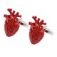 thumbnail image 1 of Cufflinks De Los Hombres Red Heart Bloody Heart Doctor Shirt Button Botón Sunnimix Mancuernas, 1 of 5