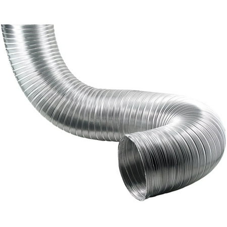 Deflecto Semi-Rigid Flexible Aluminum Duct, 6" dia x 8'