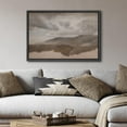 thumbnail image 2 of IDEA4WALL Framed Canvas Wall Art Moody Mountain Horizon Abstract Earth Tone Landscape Print Rustic Valley Digital Artwork Scenic Relax/Calm Cool for Living Room, Bedroom, Office - 24"x36" Black, 2 of 5