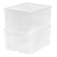 thumbnail image 2 of IRIS USA IRIS Shoe storage box, Wide, Clear, 2 Count, 2 of 13