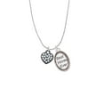 thumbnail image 2 of Delight Jewelry Black Nickeltone Clear Crystal Heart Best Mom Ever Charm Necklace, 2 of 4