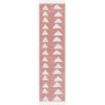 thumbnail image 3 of Well Woven Tango Pink Geometric Triangle Pattern Stain-resistant Runner Rug (2'7" x 9'10"), 3 of 8