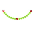 thumbnail image 2 of 78" Lime Green Pom Pom Christmas Garland – Fuzzy Fluffy Ball Garland for Holiday Tree, Mantel, Fireplace, Wall, Window & Party Decorations, Vibrant Festive Home Display, 2 of 5