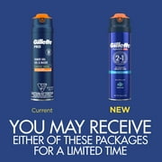 Gillette Pro Shaving Gel for Men, Fragrance Free, 7 oz