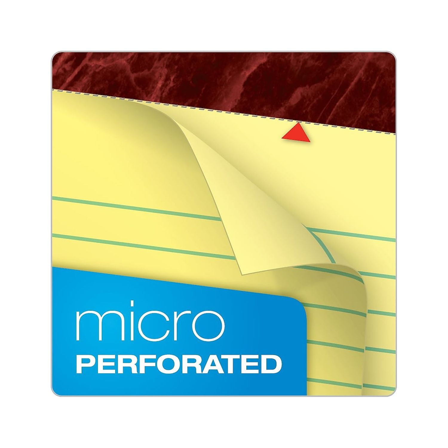 Ampad Gold Fibre Pads 8 1/2 x 14 Canary 50 Sheets Dozen 20030