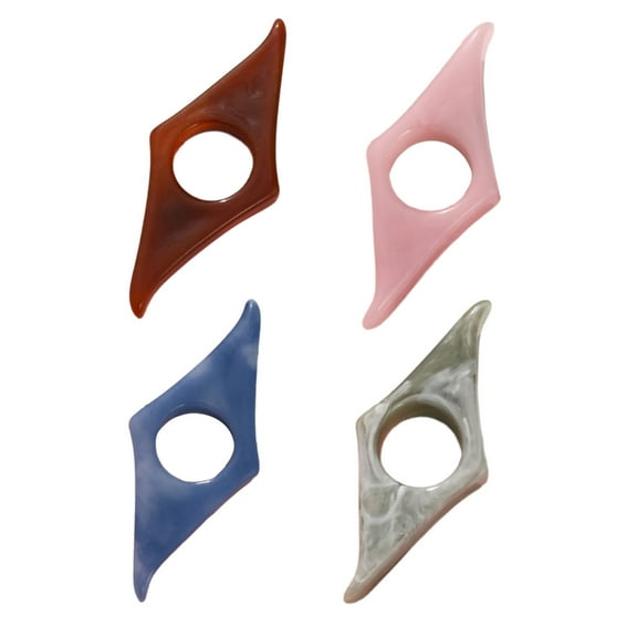 4Pcs Thumb Book Page Holder Resin Book Page Holder Textbook Novel Page Divider Ergonomic Bookmarks for Reading Lover