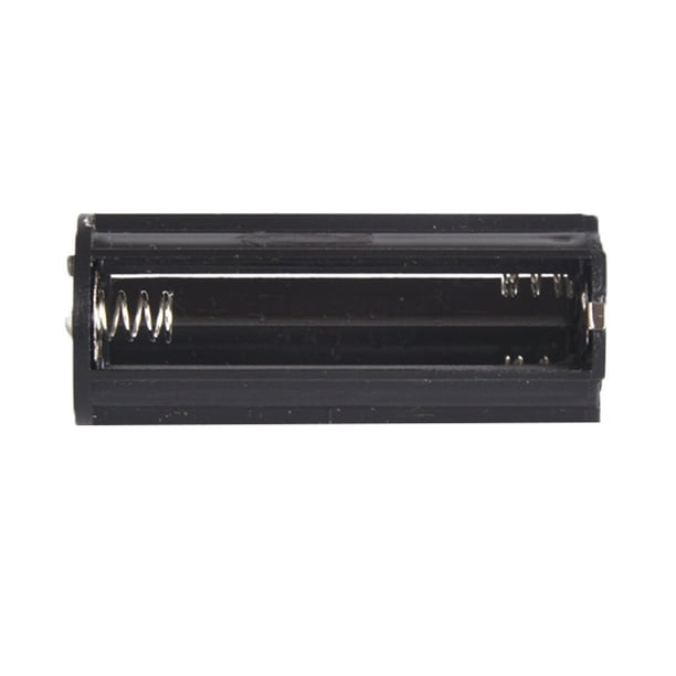 2pcs 3 AAA Battery Black Plastical Holder Box Case Cylindrical Type For