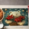 thumbnail image 4 of Christmas Decorations Indoor - 12x18 Inches Snowflake Table Mats for Party Kitchen Dining Room, 4 of 6