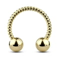 thumbnail image 1 of Horseshoe Septum Cartilage Lip Twisted Rope Surgical Steel 16ga 14ga, 1 of 9