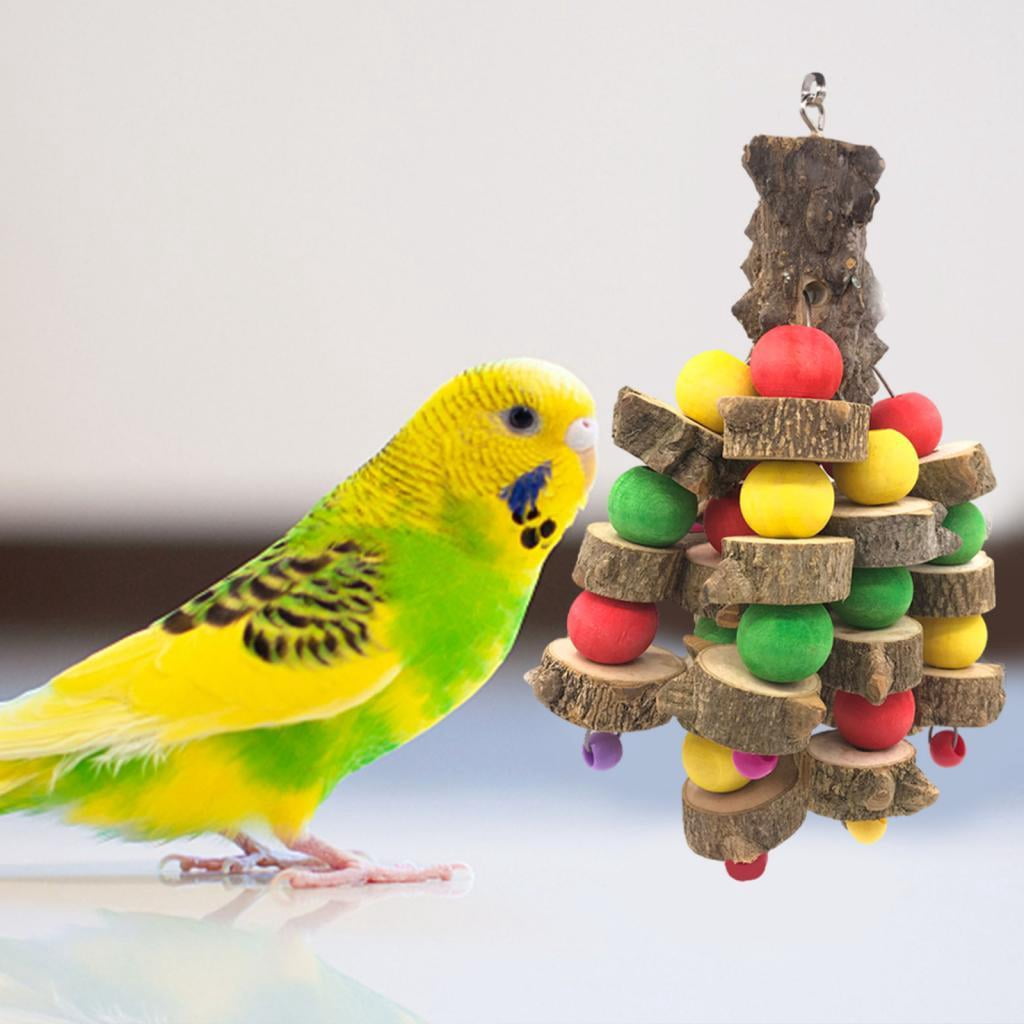 Bird Toys Parrot Chewing Toys, Accessories, Bird Toys for Small Parakeets, Cockatiels, Finches, Budgie, Macaws, , Peony Cockatiel