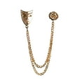 thumbnail image 1 of Cadenas de borlas Zulema con broches de máscara y alfileres accesorios para disfraces color Oro, 1 of 8