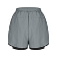 thumbnail image 6 of Zorckvet Womens Drawstring Shorts Wide Leg Casual Fashion with Pockets Stretch Short for Ladies, 6 of 7