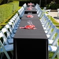 thumbnail image 2 of RCZ Décor Black Rectangle Tablecloth | Washable Polyester | Wrinkle Resistant | 60” X 102” | Premium Tablecloth for Weddings, Parties and More, 2 of 2