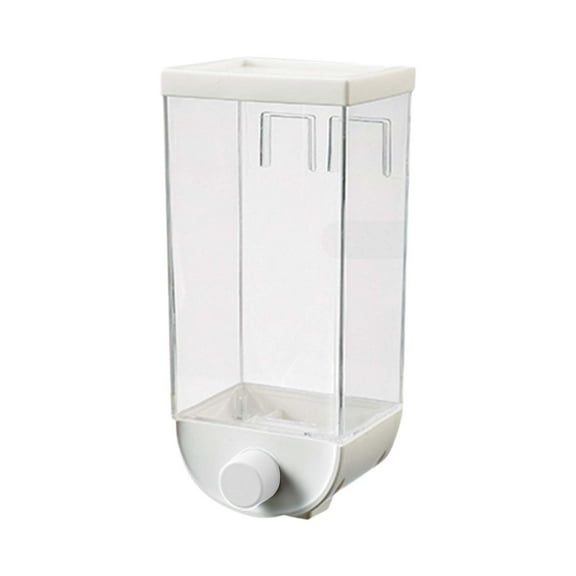 Wall Mounted Airtight Cereal Dispenser Clear Dry Food Storage Container Kitchen Hanging Grain Rice Storage Tank