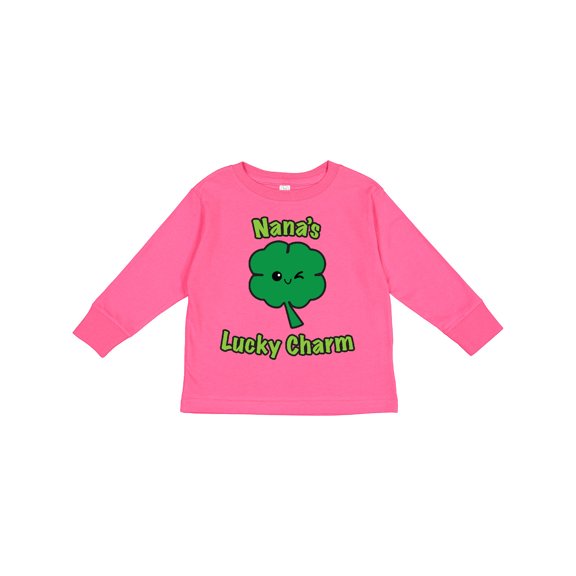 Inktastic Nana's Lucky Charm Boys or Girls Long Sleeve Toddler T-Shirt