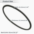 thumbnail image 4 of Correa de transmisión Unique Bargains para Harley Davidson FXST FLST 1994-1999 V-Belt No.4001814, 4 of 7
